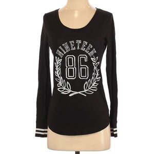 Pink Victoria’s Secret Black Long Sleeve 1986 XS